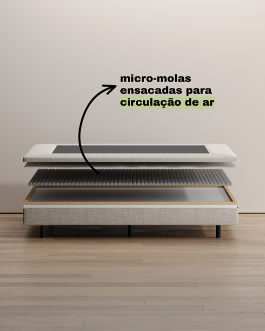 Sommier Kappiton Molas Ensacadas
